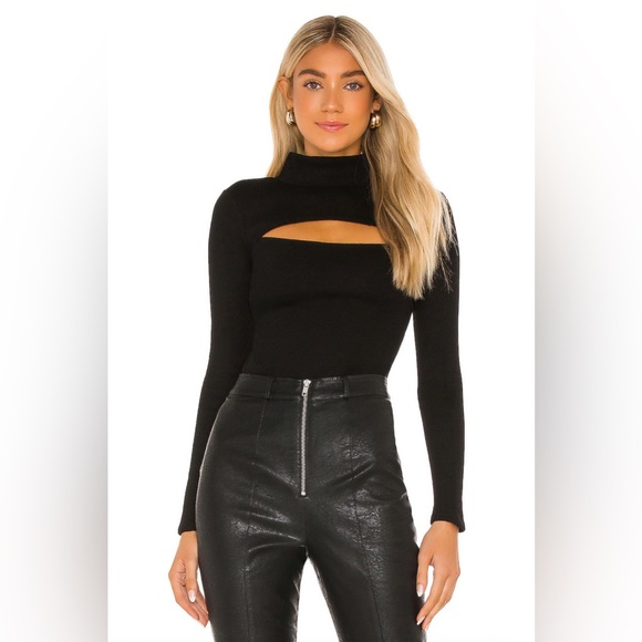 Lovers + Friends Tops - NEW Lovers and Friends Black Viana Long Sleeve Top Size XXS NWT